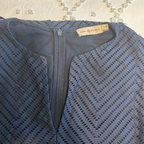 Tory Burch eyelet navy blue dress - Picture 4 of 4